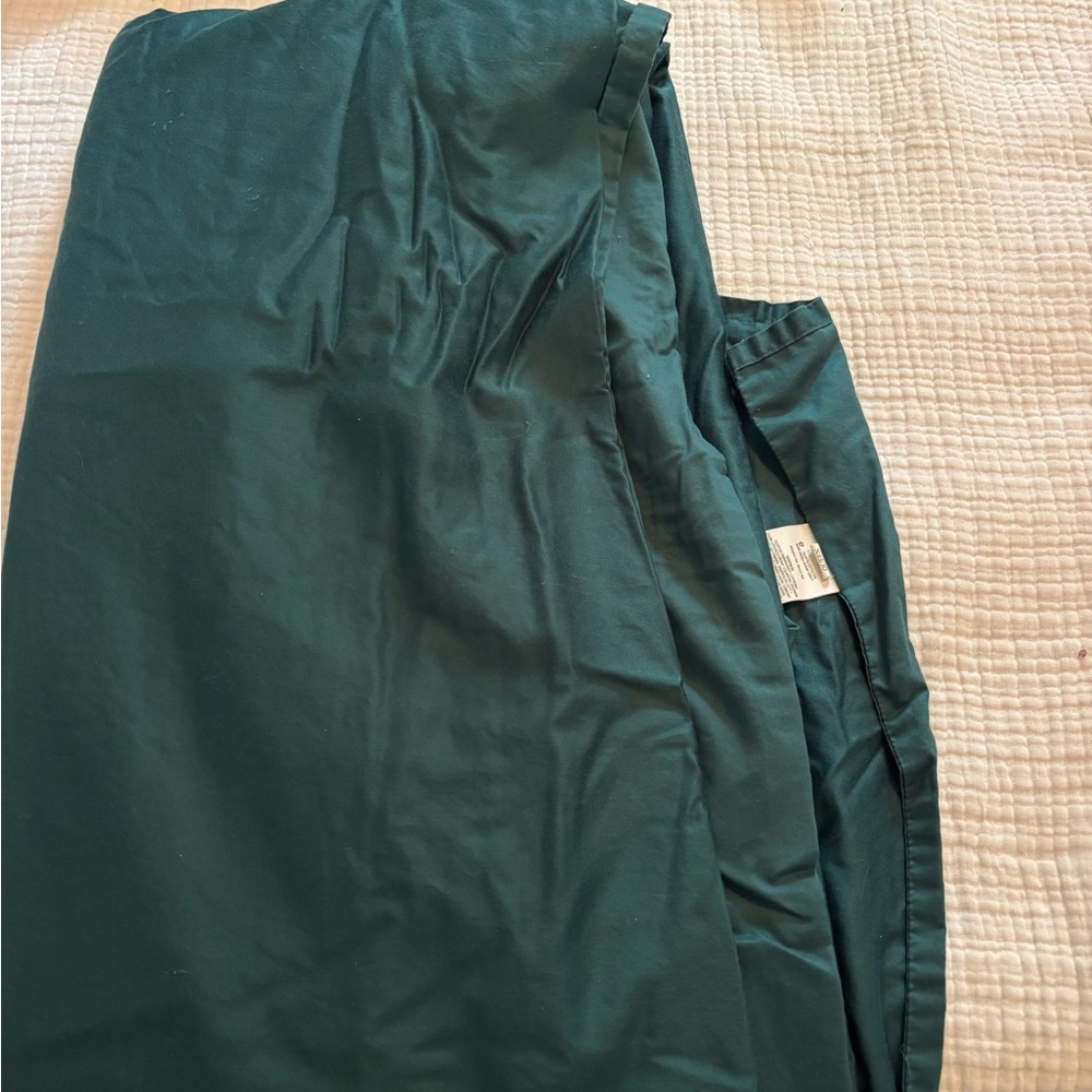 Dark Green/ teal Queen Flat Sheet